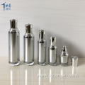 Silver Acrylic Bottles and Jars with Decoration